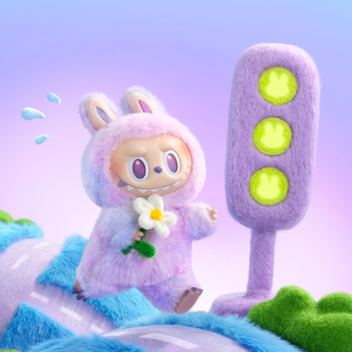 THE MONSTERS Big into Energy Series-Vinyl Plush Pendant Blind Box Labubu V3(In stock, next day delivery)