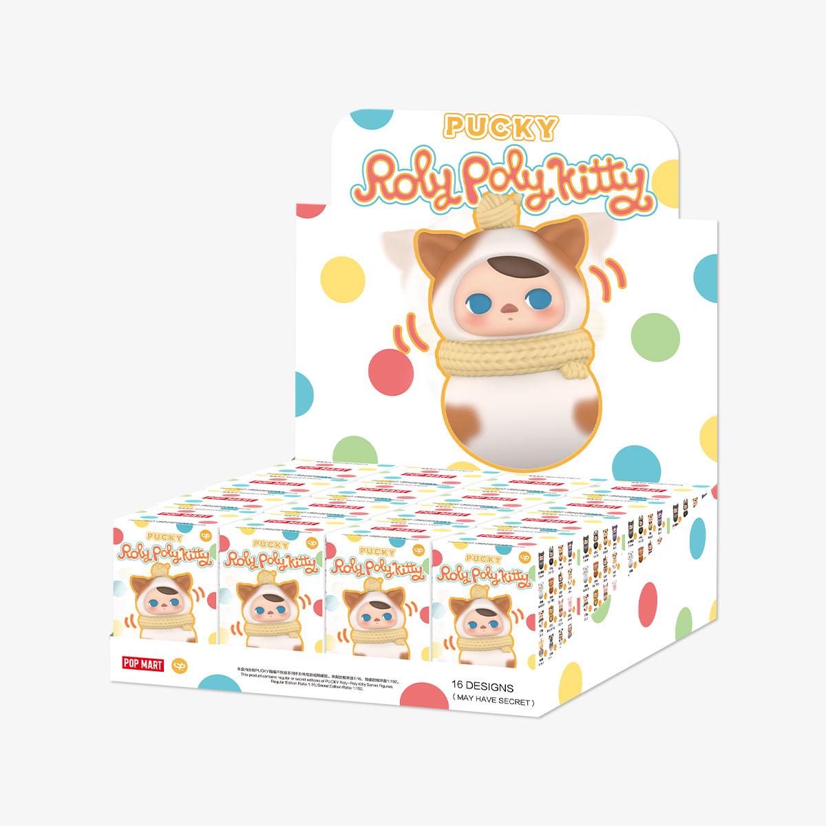 PUCKY Roly Poly Kitty Series Figures cute tumbler Ornaments Figure blind box toys