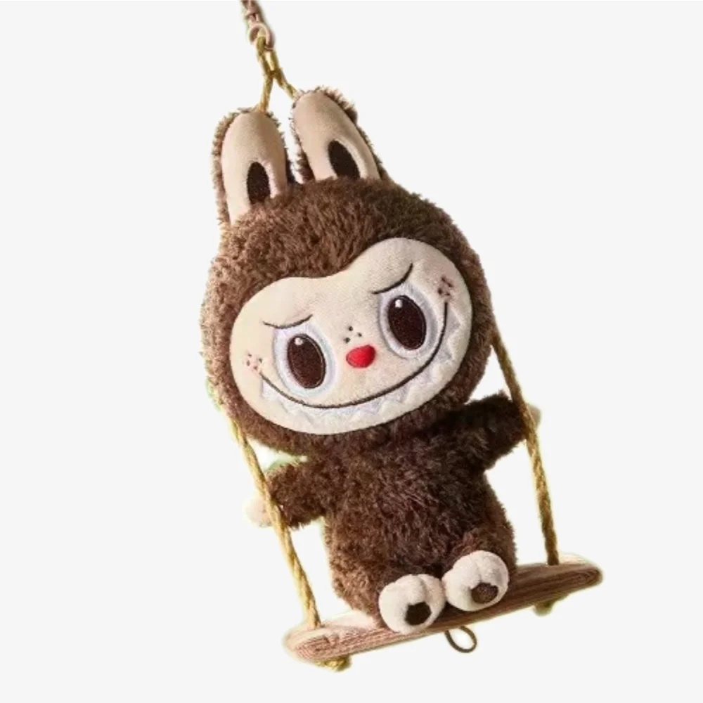 Labubu City Park wood workshop series swing plush pendant blind box labubu