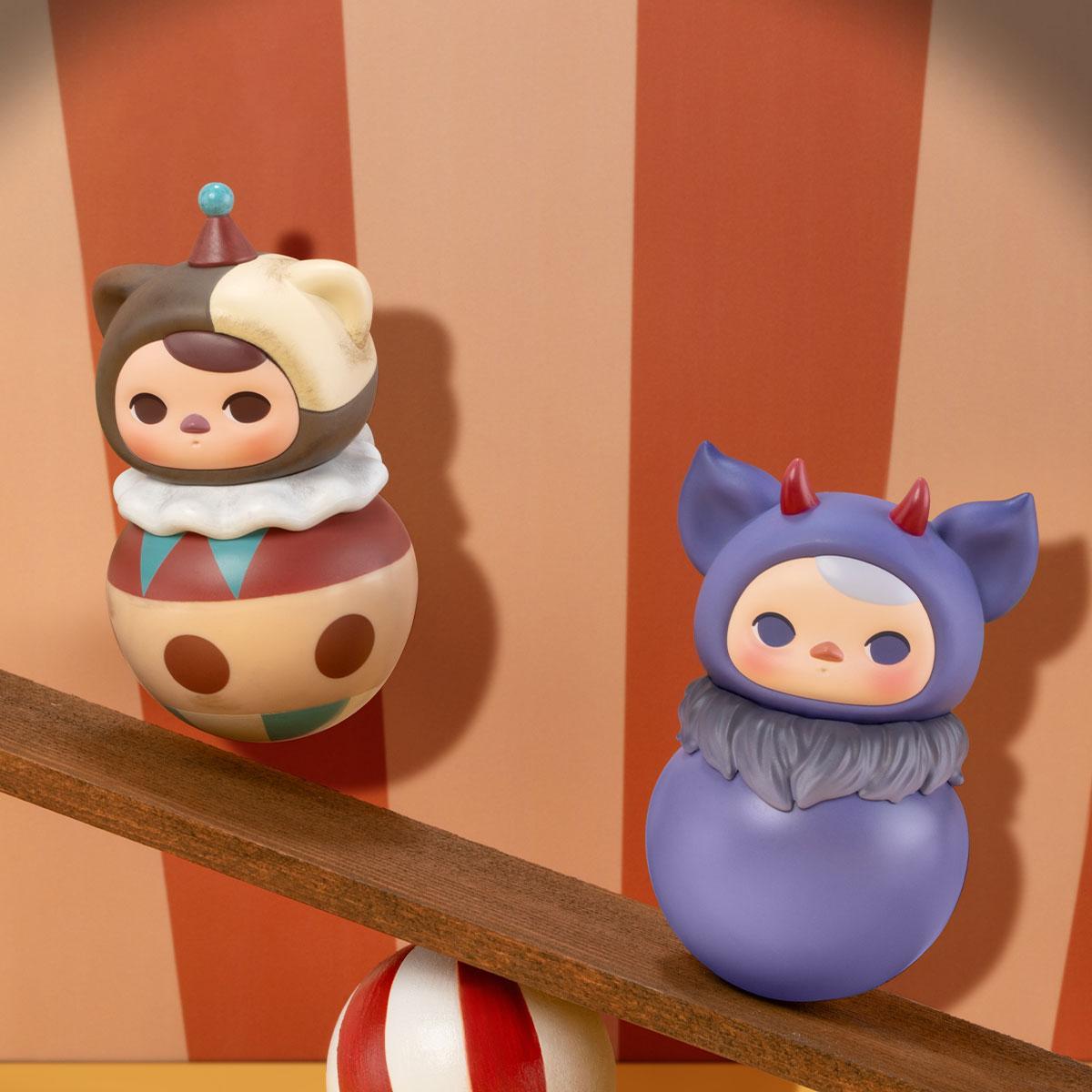 PUCKY Roly Poly Kitty Series Figures cute tumbler Ornaments Figure blind box toys
