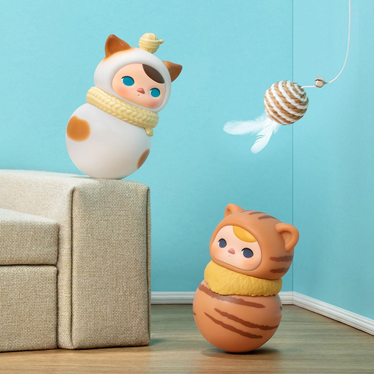 PUCKY Roly Poly Kitty Series Figures cute tumbler Ornaments Figure blind box toys