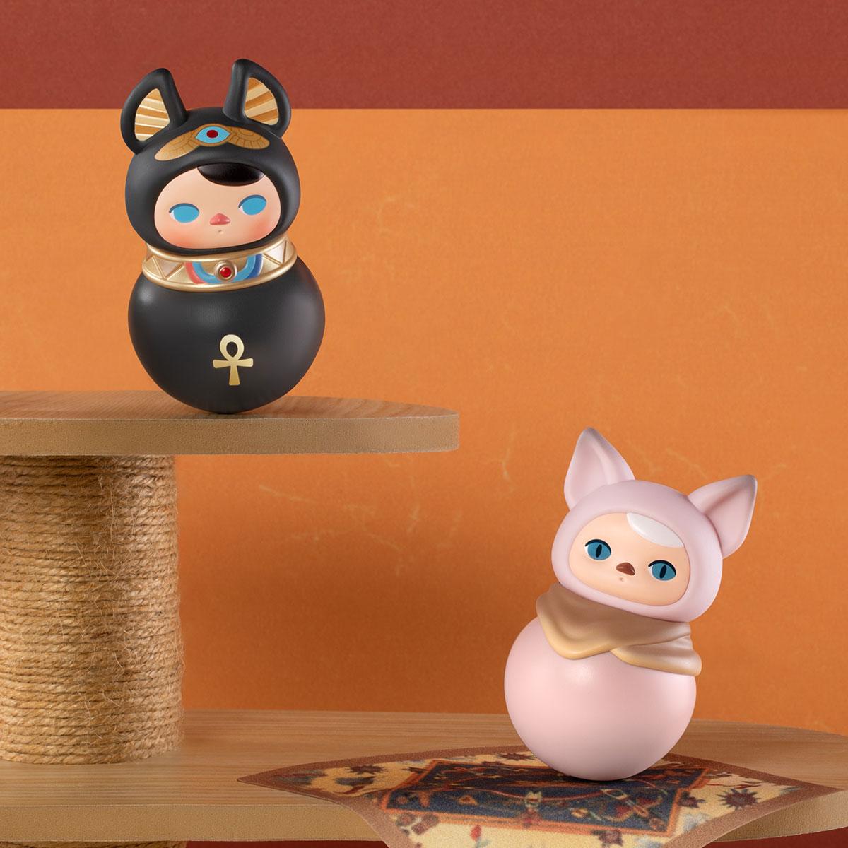 PUCKY Roly Poly Kitty Series Figures cute tumbler Ornaments Figure blind box toys