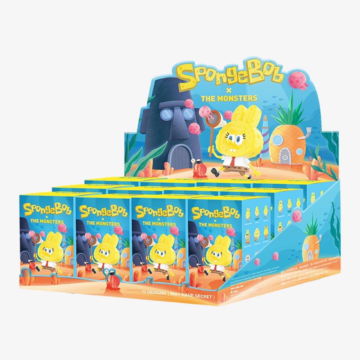 The Monsters labubu SpongeBob Series blind box Figure cute Toy labubu