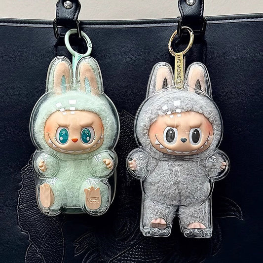labubu shell protective case Transparent pendant labubu v1 v2 v3 apply dustproof