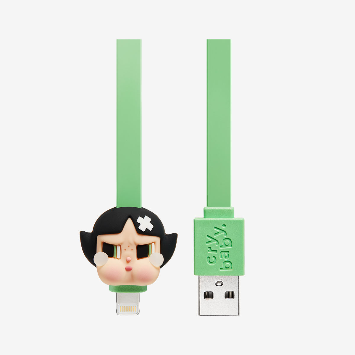 CRYBABY * Powerpuff Girls Series-Cable Blind Box CRYBABY x Flying Girl Police Series Data cable phone charging cable Trendy toy peripheral gifts type-C iphone