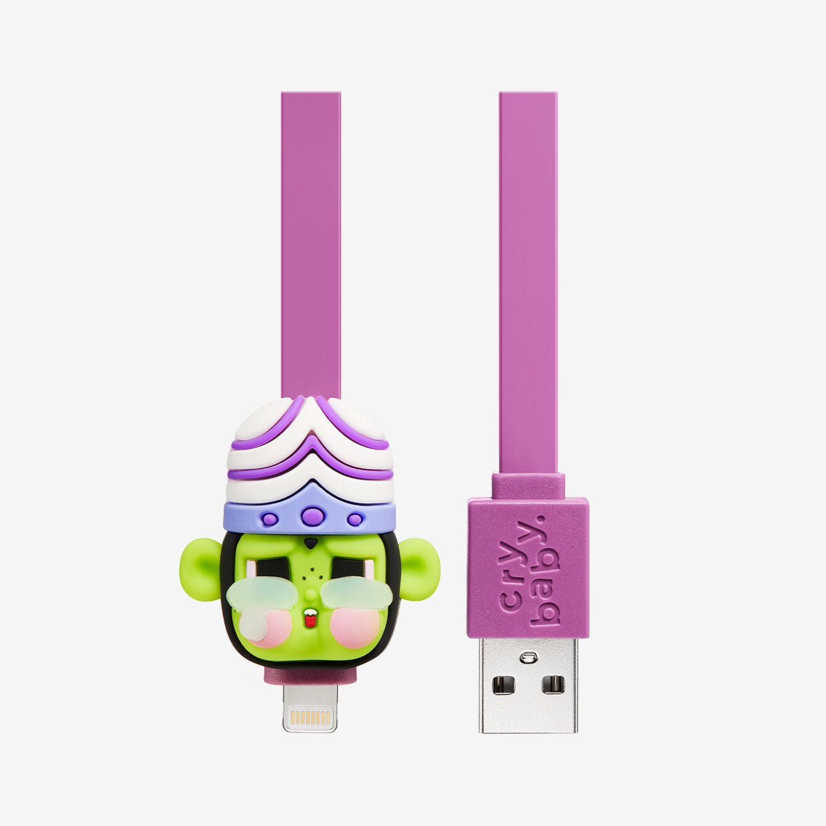 CRYBABY * Powerpuff Girls Series-Cable Blind Box CRYBABY x Flying Girl Police Series Data cable phone charging cable Trendy toy peripheral gifts type-C iphone
