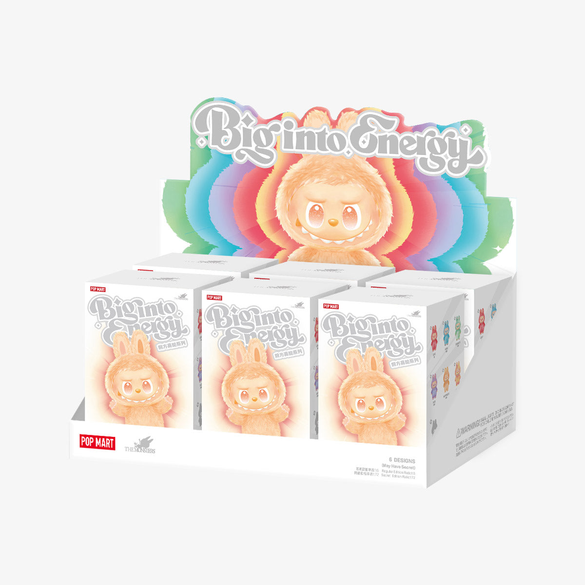 THE MONSTERS Big into Energy Series-Vinyl Plush Pendant Blind Box Labubu V3（In stock, next day delivery）