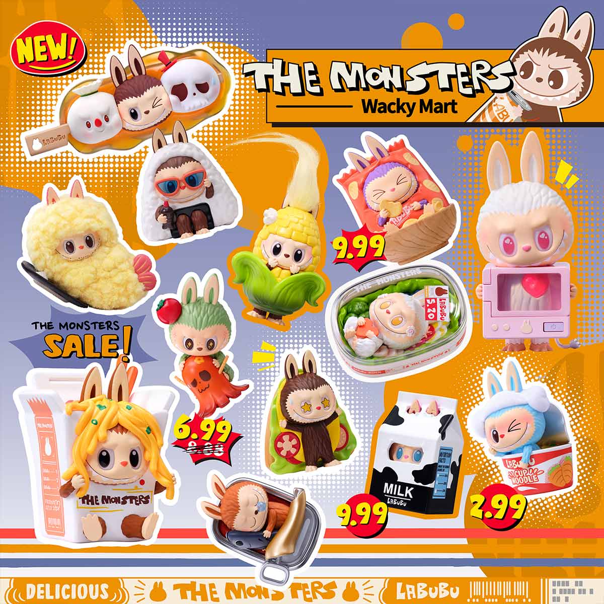 THE MONSTERS Wacky Mart Series Figures Blind box