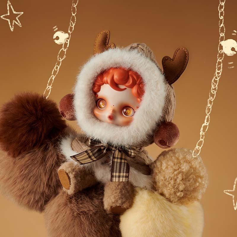 SKULLPANDA Winter Symphony Series SP Vinyl Face Plush Doll Blind Box Pendant Handmade Gift