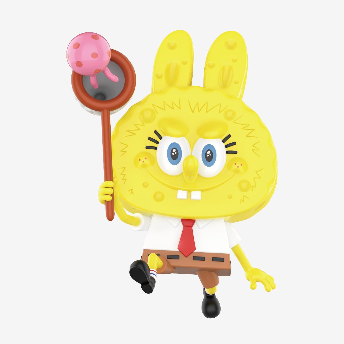 The Monsters labubu SpongeBob Series blind box Figure cute Toy labubu