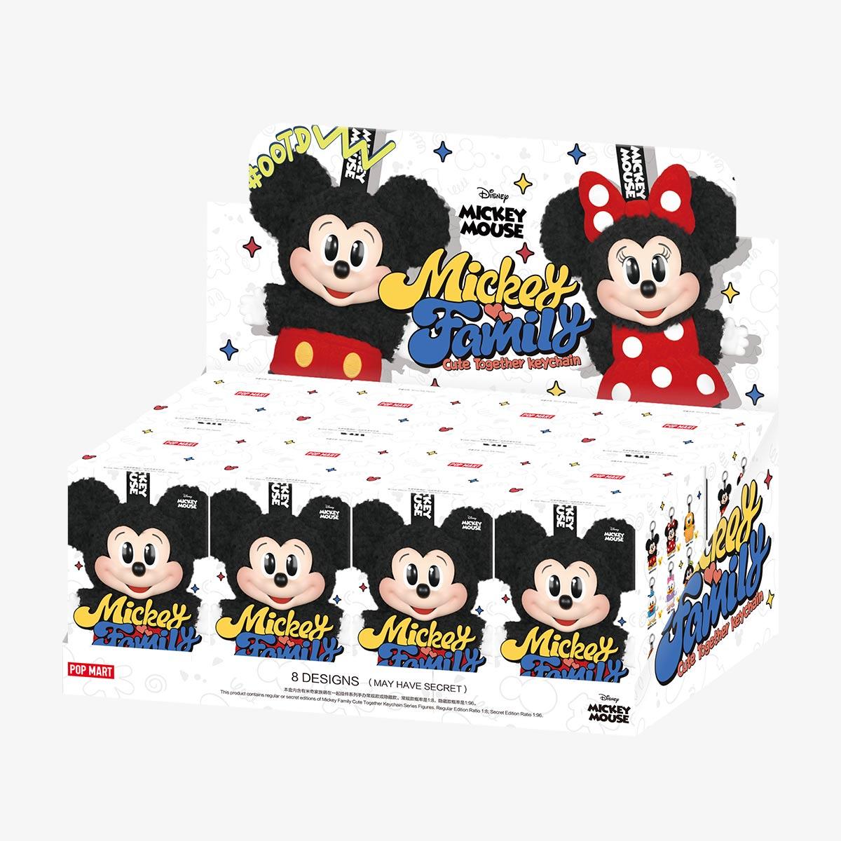 Mickey Family Cute Together Keychain Series Figures blind box