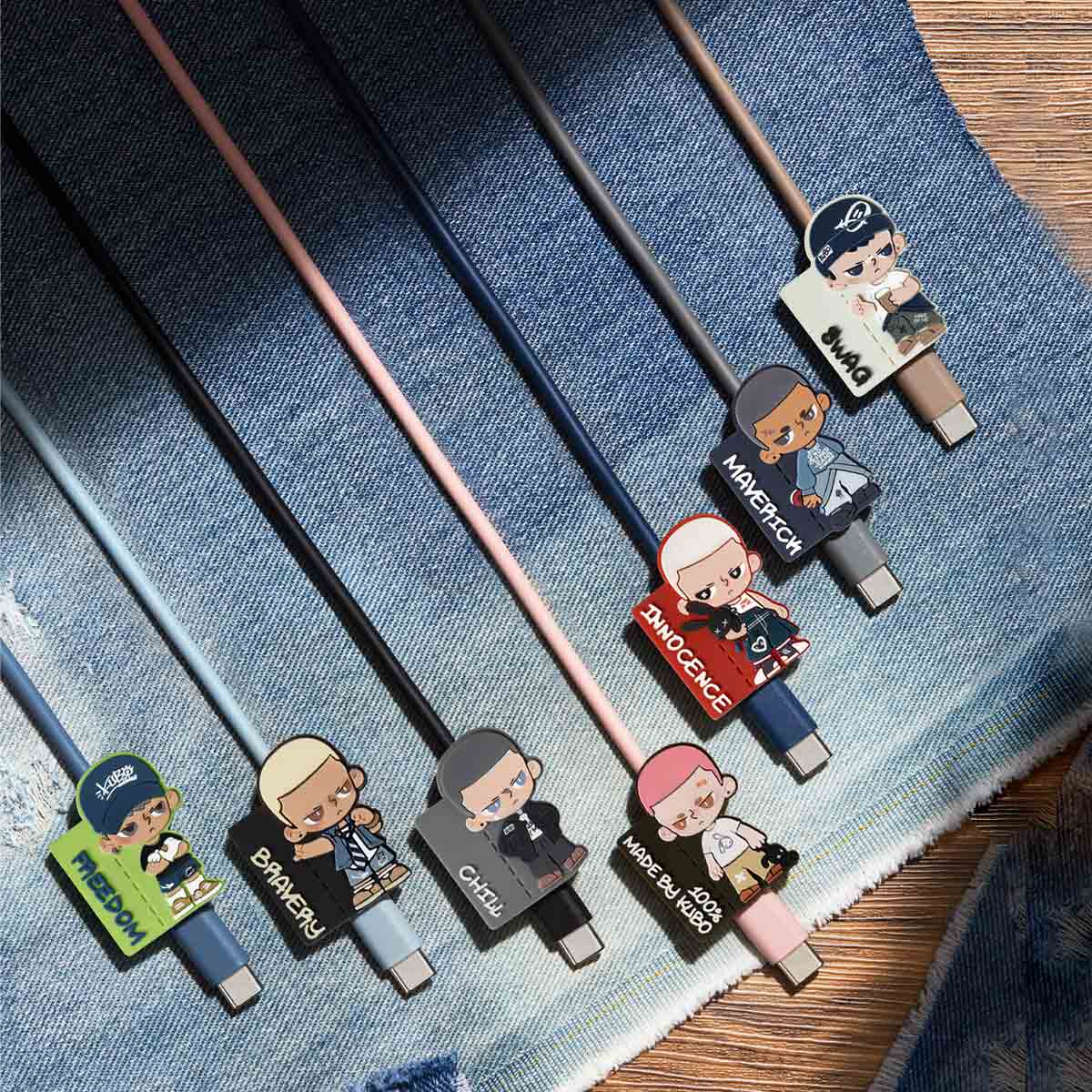 KUBO JEANS SERIES-Cable Blind Box Holiday gifts Valentine’s Day gifts Gifts Cute Collection TYPE-C iphone phone