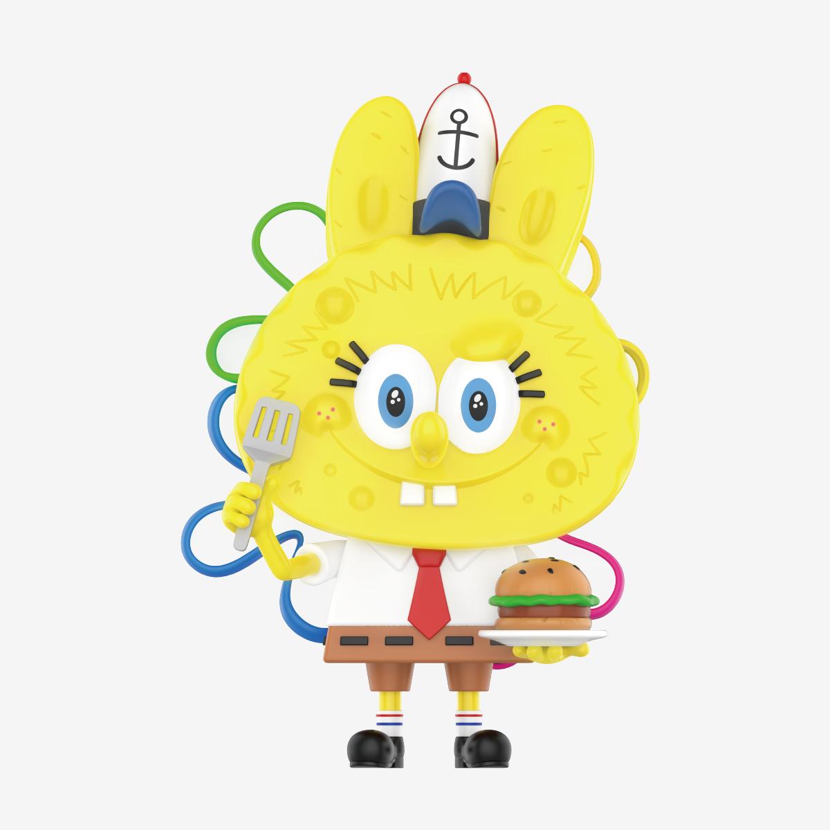The Monsters labubu SpongeBob Series blind box Figure cute Toy labubu